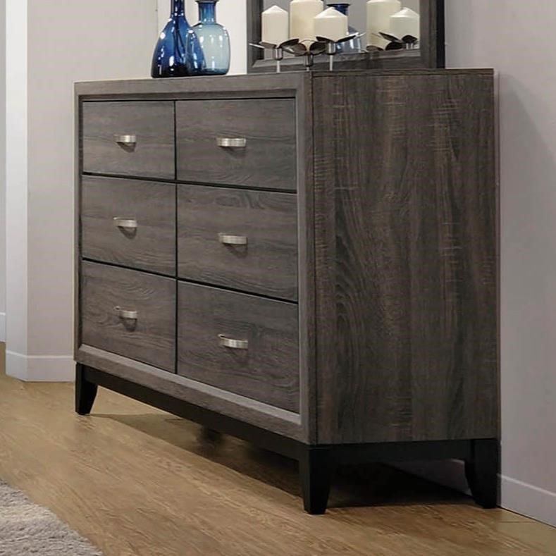 Coaster Watson Contemporary Dresser with 6 Drawers Value City